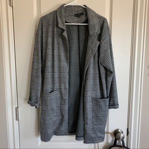 Plaid Black Blazer